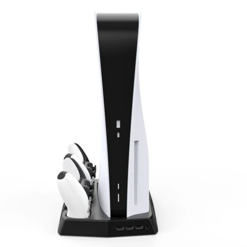3-in-1 Vertical Stand with 2 Cooling Fan and Charging Station Dock for PS5 Console and PlayStation 5 Digital Edition, Charging Station accessories Dock with Dual Controller Charger Ports - Image 6