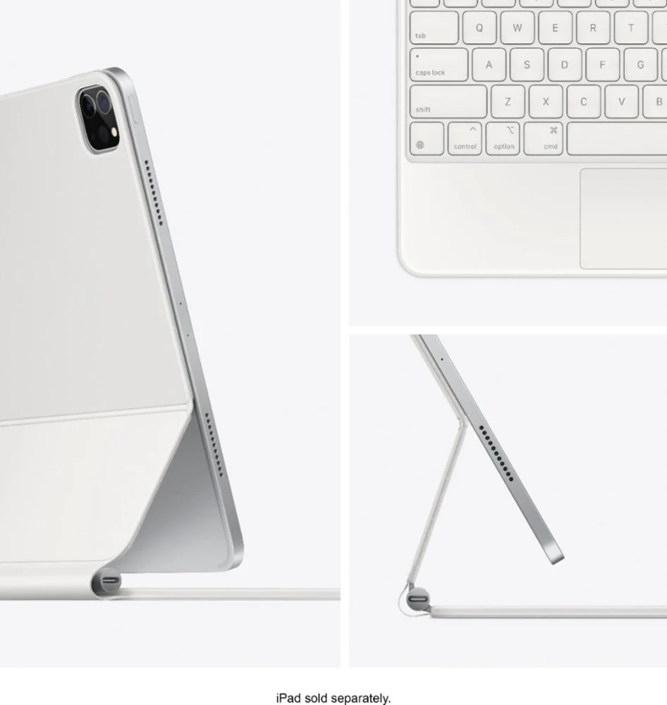 Apple Magic Keyboard For iPad Pro 12.9" White (5th Generation) / (MJQL3LL/A) - Image 4