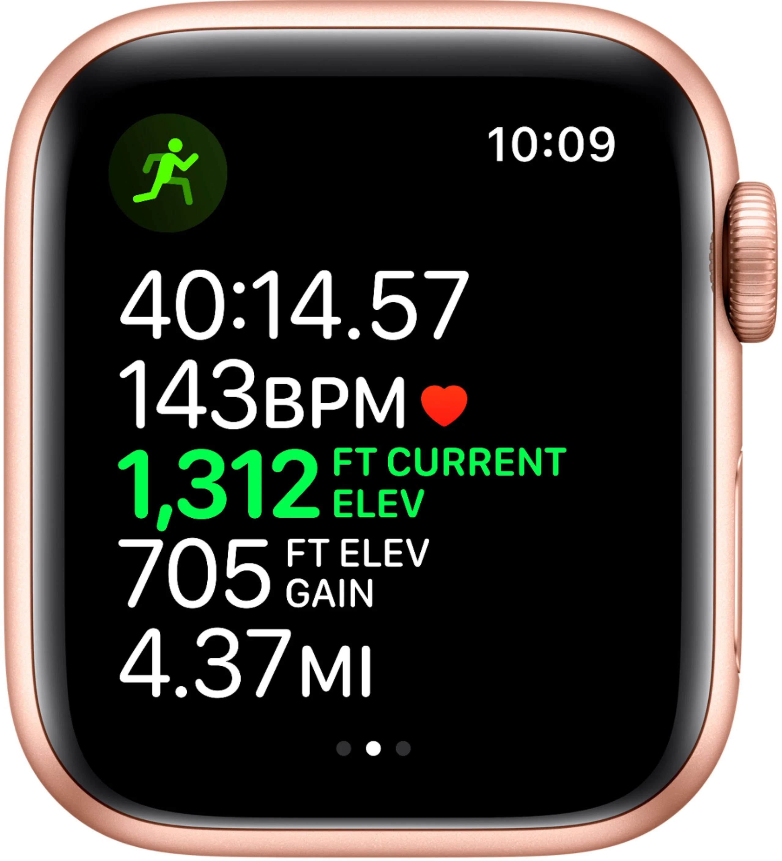 Apple Watch Series 5 (GPS + Cellular) 40mm Gold Aluminum Case with Pink Sand Sport Band - Gold Aluminum - Image 4