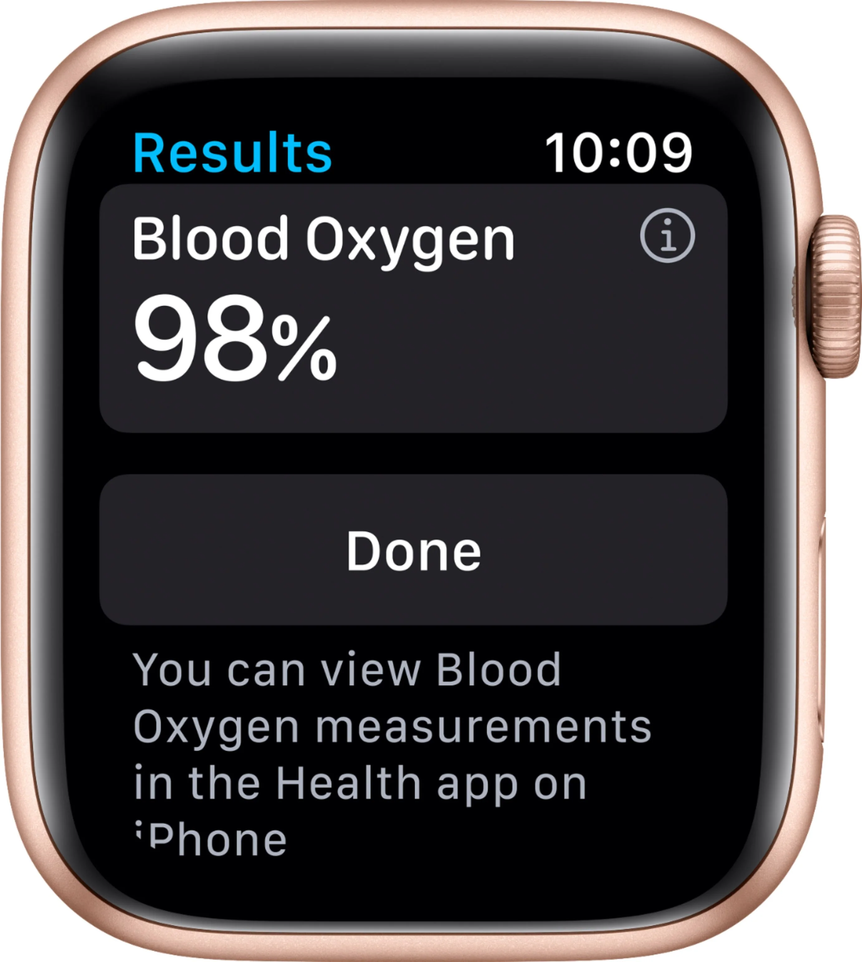 Apple Watch Series 6 (GPS) 44mm Gold Aluminum Case with Pink Sand Sport Band - Gold - Image 3