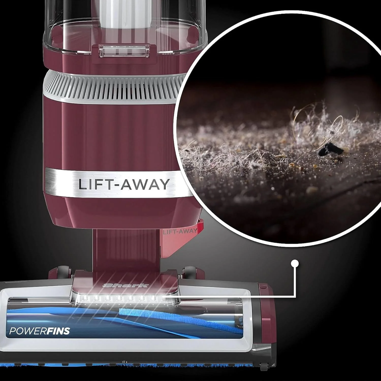 Shark LA401 Navigator Lift Away ADV Upright Vacuum with PowerFins Brush Roll, LED Headlights and Advanced Swivel Steering - Image 3