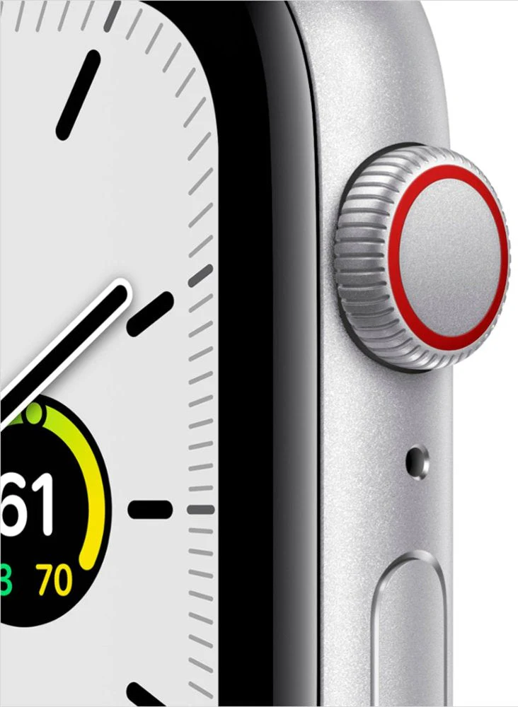 Apple Watch SE (GPS ) 40mm Silver Aluminum Case with Dee Navy Blue Sport Band - (MKQL3LL/A) - Image 2