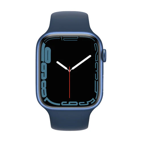 Apple Watch Series 7 (GPS) 41mm Blue Aluminum Case with Abyss Blue Sport Band (MKN13VC) - Image 2