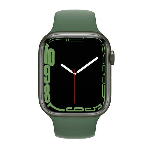 Apple Watch Series 7 (GPS + CELLULAR) 45mm Green Aluminum Case with Green Sport Band (MJK93) - Image 2