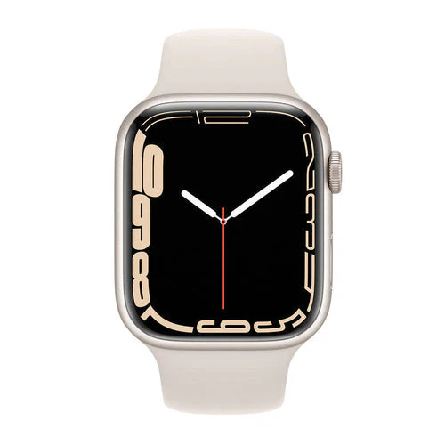 Apple Watch Series 7 (GPS ) 41mm Starlight Aluminum Case with Starlight Sport Band (MKMY3LL) - Image 2