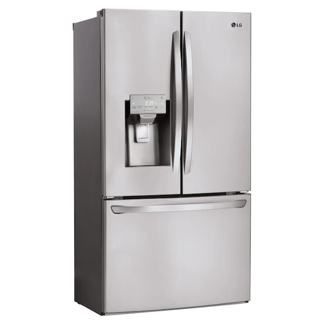 LG SmartThinQ 27.9-cu ft Smart French Door Refrigerator with Ice Maker Stainless Steel ENERGY STAR (LFXS28968S) - Image 3