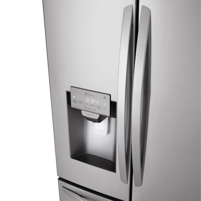 LG SmartThinQ 27.9-cu ft Smart French Door Refrigerator with Ice Maker Stainless Steel ENERGY STAR (LFXS28968S) - Image 5
