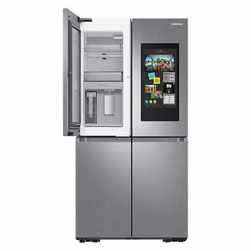 Samsung 23 cu. ft. Smart Counter Depth 4-Door Flex Refrigerator with Family Hub and Beverage Center (RF23A9771SR) - Image 3