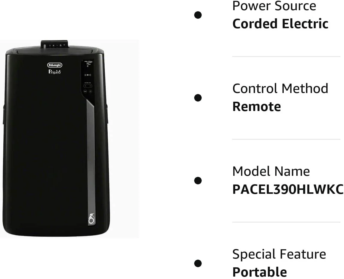 De'Longhi 700 SQFT 4-in-1 Portable Air Conditioner (PAC EL390HLWKC-3AL) - Image 5