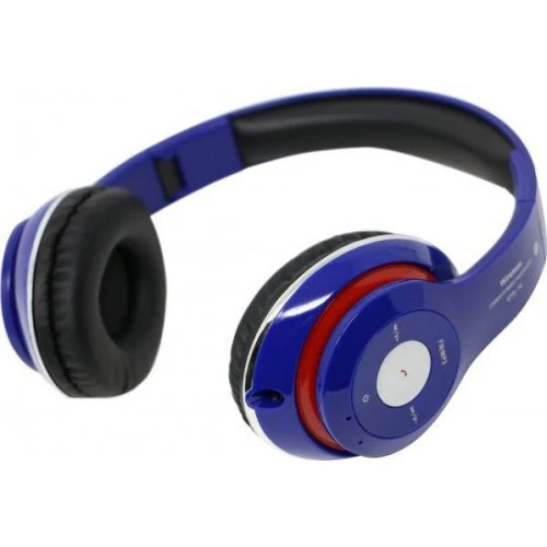 Foldable Wireless Bluetooth High Definition On-Ear Stereo Headphones STN-16(Blue) - Image 2