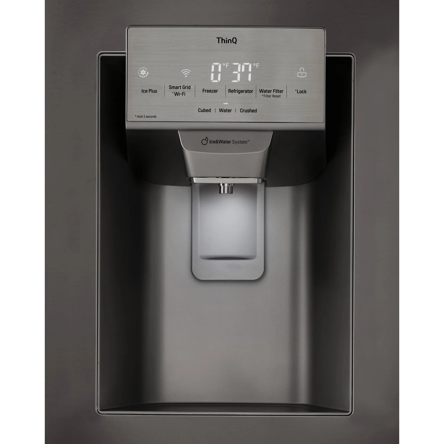 LG 36" 27.7 Cu. Ft. French Door Refrigerator w/ Water & Ice Dispenser (LRFS28XBD) - Black Stainless Steel - Image 15