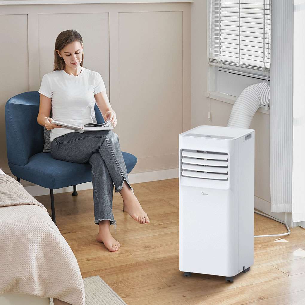 Midea - 5,000 BTU Portable Air Conditioner, Cools up to 150 Sq. Ft MAP05R1AWWT - White - Image 2