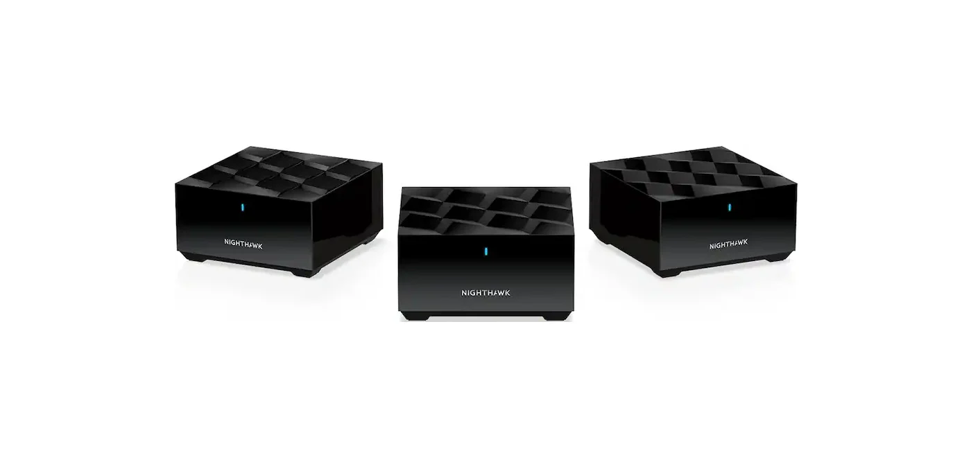 NETGEAR - Nighthawk AX3000 Dual-Band Mesh Wi-Fi System (3-pack) - Black