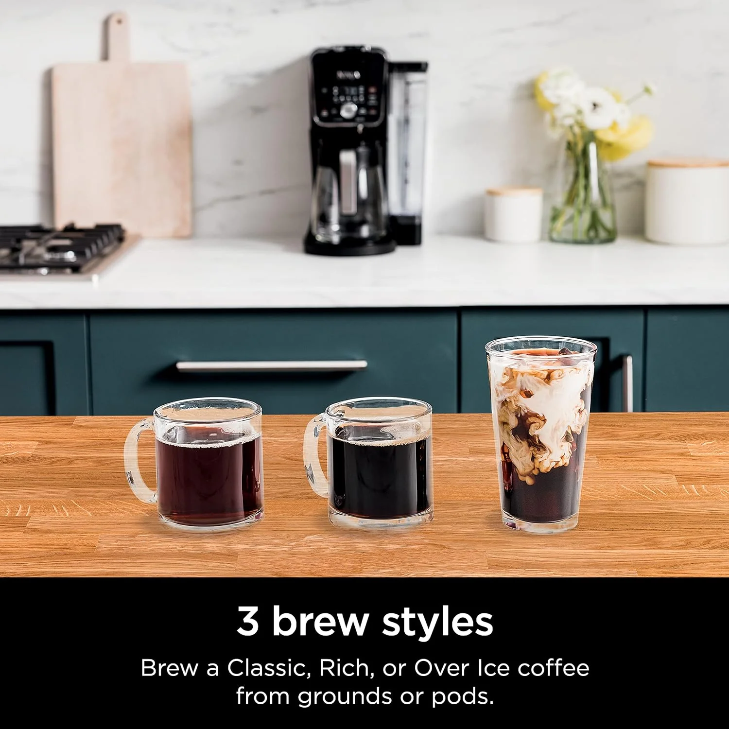 Ninja CFP201 DualBrew 12-Cup Drip, Single-Serve for Coffee Pods, Black - Image 7