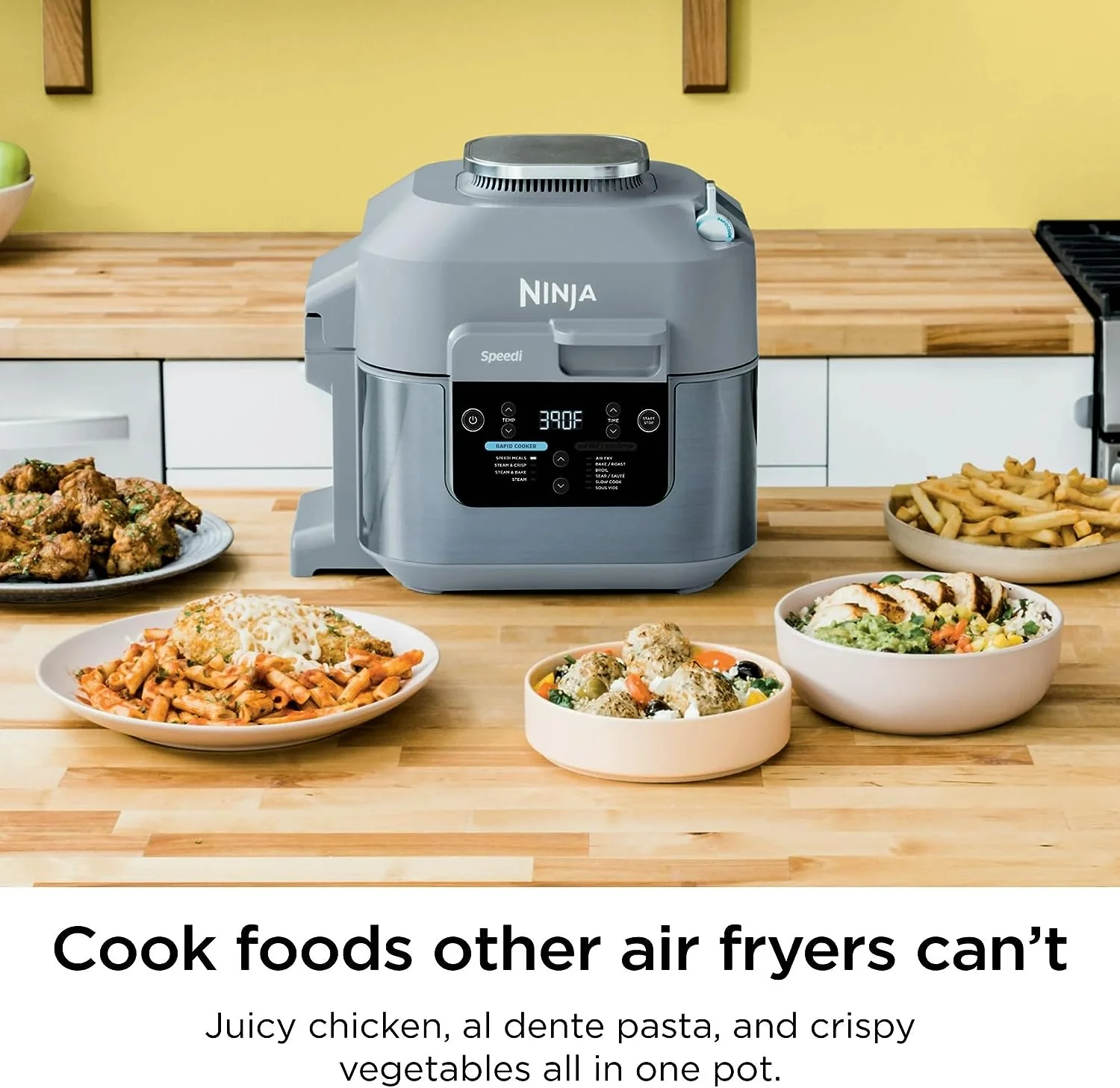 Ninja Speedi Rapid Cooker & Air Fryer, 6-Qt Capacity, 10-in-1 Functions to Steam (SF300) - Image 4