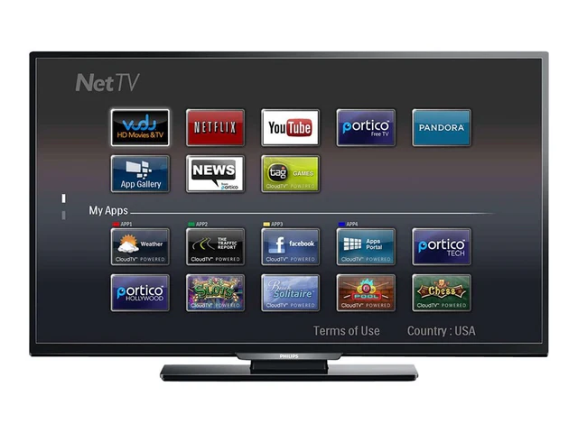 PHILIPS 55PFL4609 55" 1080P 120PMR LED SMART TV