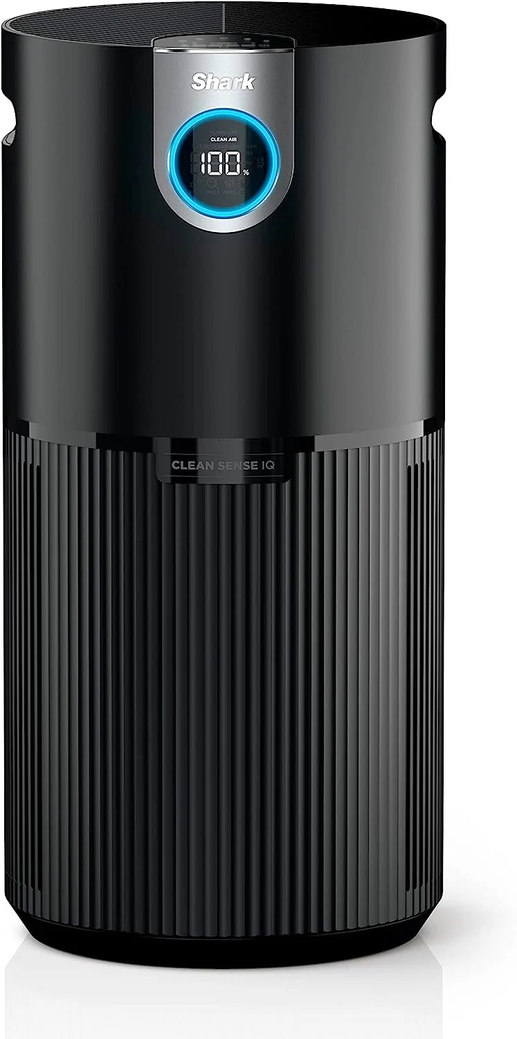 Shark Air Purifier MAX with NanoSeal HEPA, Cleansense IQ, Odor Lock, Cleans up to 1200 Sq. Ft. and 99.98% of particles, dust, allergens, smoke, 0.1?€?0.2 microns, Grey, HP202