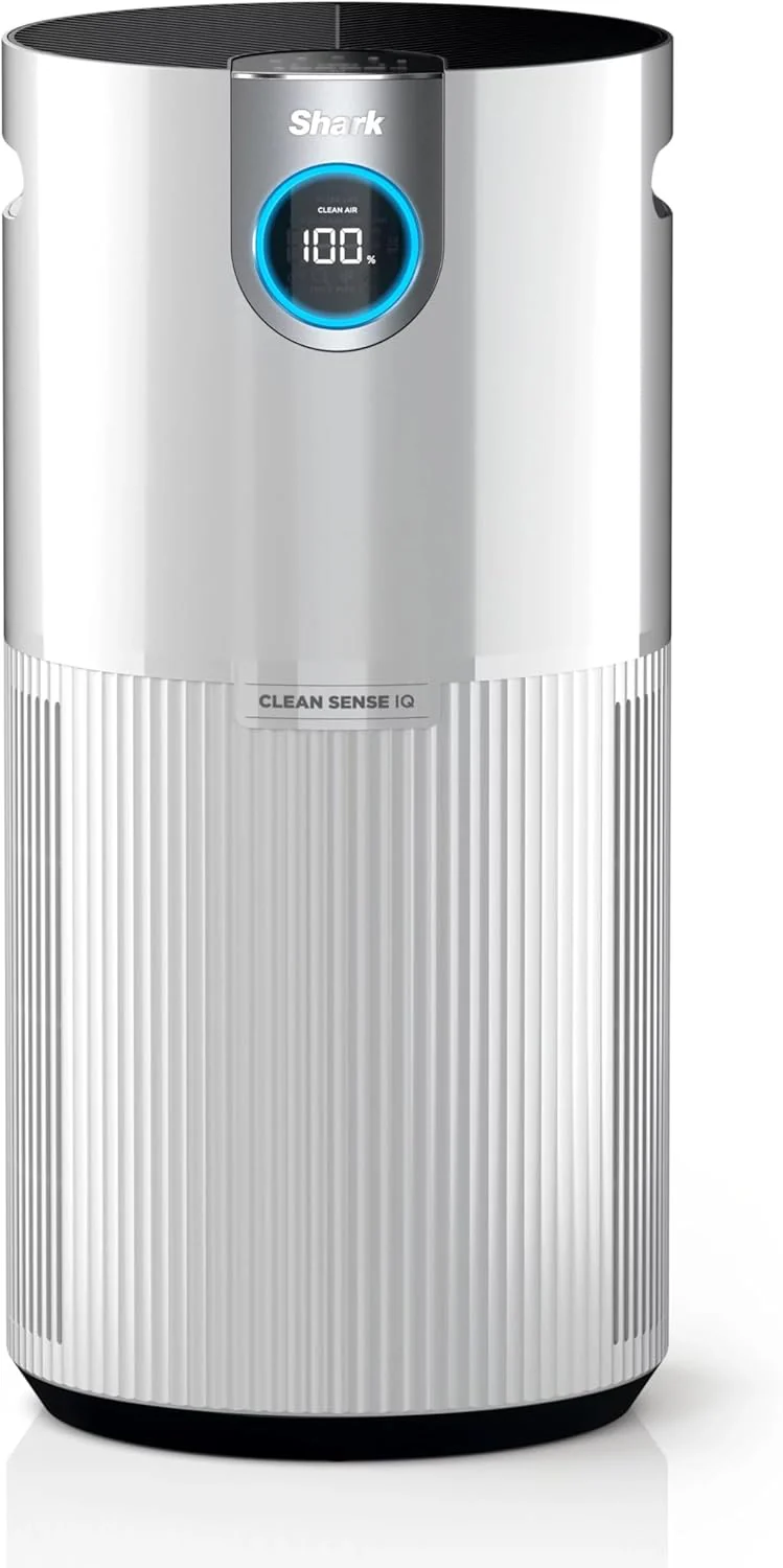 Shark HP200 Air Purifier MAX with Nanoseal HEPA, Cleansense IQ, Odor Lock, Cleans up to 1000 Sq. ft. and 99.98% of Particles, Dust, Allergens, Smoke, 0.1–0.2 Microns, White