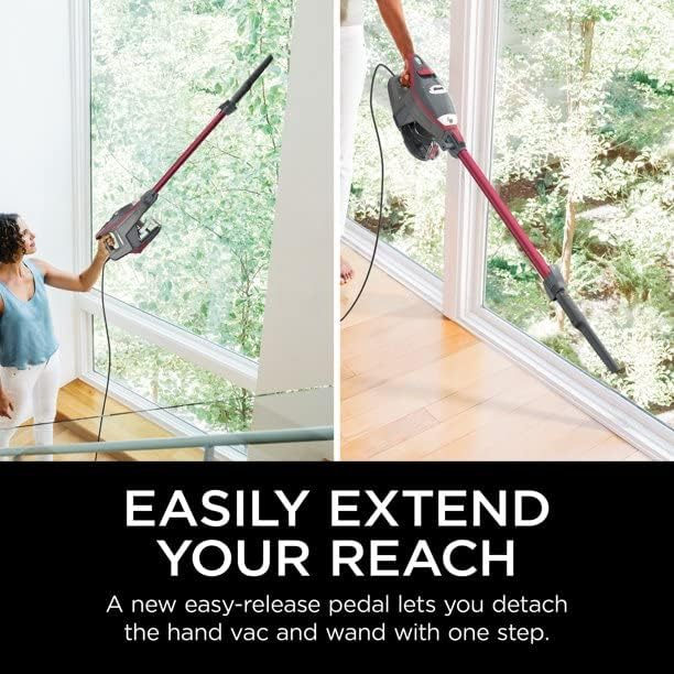 SHARK HV370 Rocket Pro Corded Stick Vacuum, Comet Red - Image 5