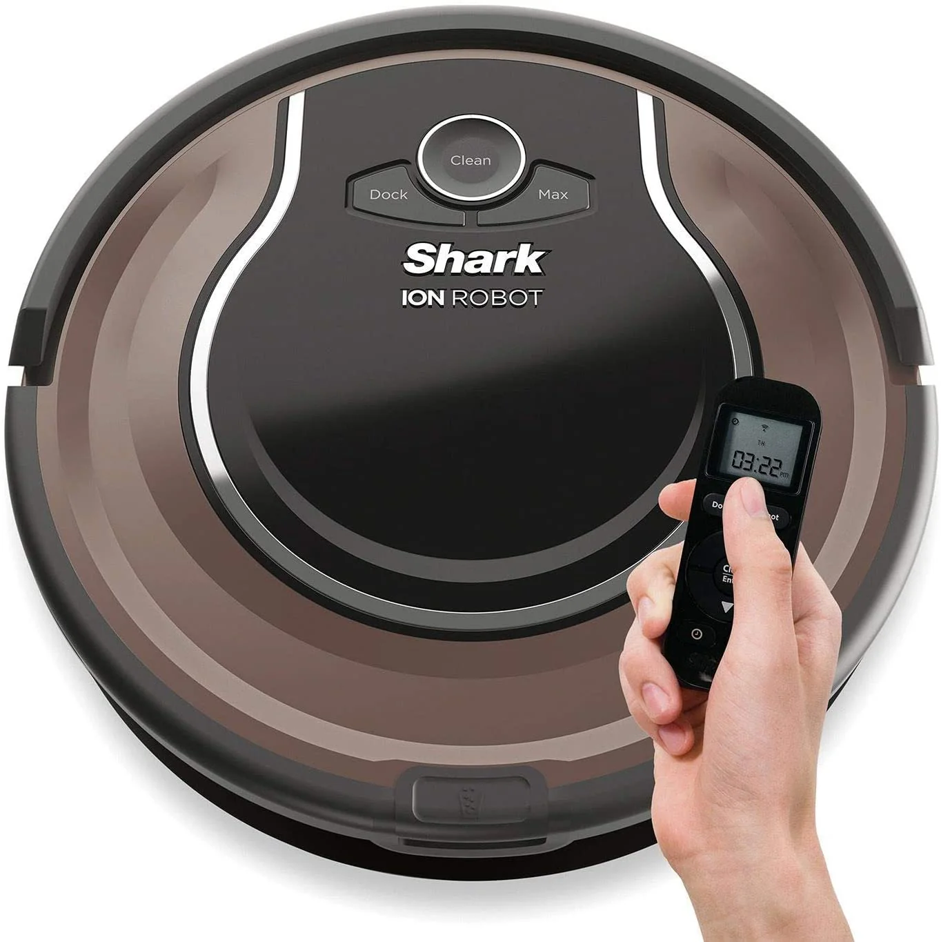 Shark ION Intelligent Smart Sensor Navigation Robot Vacuum Cleaner for Home, Brown (RV725N) - Image 2