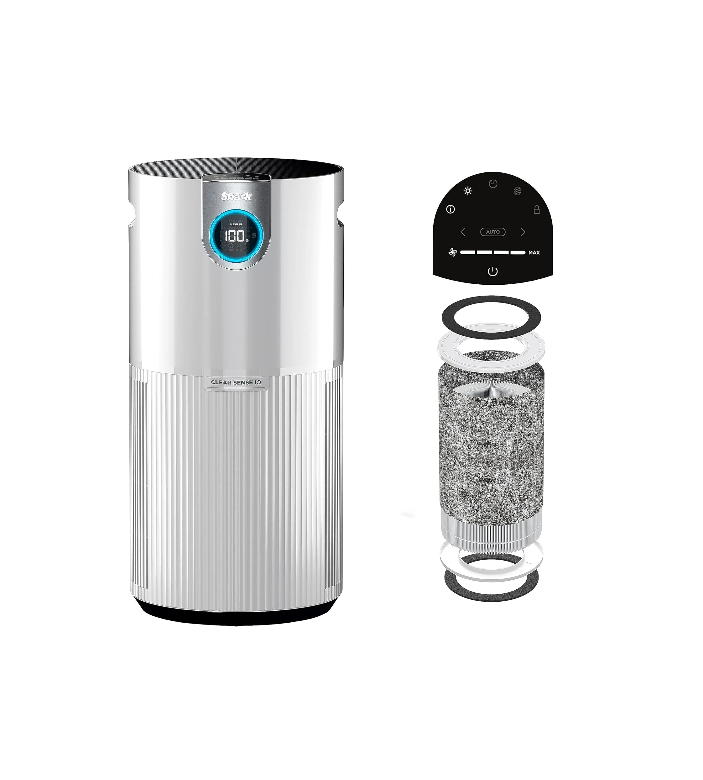 SHARK UA205 Nanoseal HEPA Air Purifier MAX with Clean Sense for Home, Allergies, 1350 Sq Ft, XL Room, Captures 99.98% of Particles, Pollutants, Dust, Smoke, Allergens & Smells