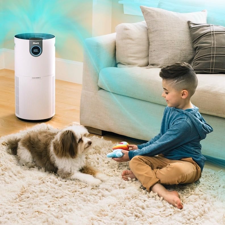 SHARK UA205 Nanoseal HEPA Air Purifier MAX with Clean Sense for Home, Allergies, 1350 Sq Ft, XL Room, Captures 99.98% of Particles, Pollutants, Dust, Smoke, Allergens & Smells - Image 3