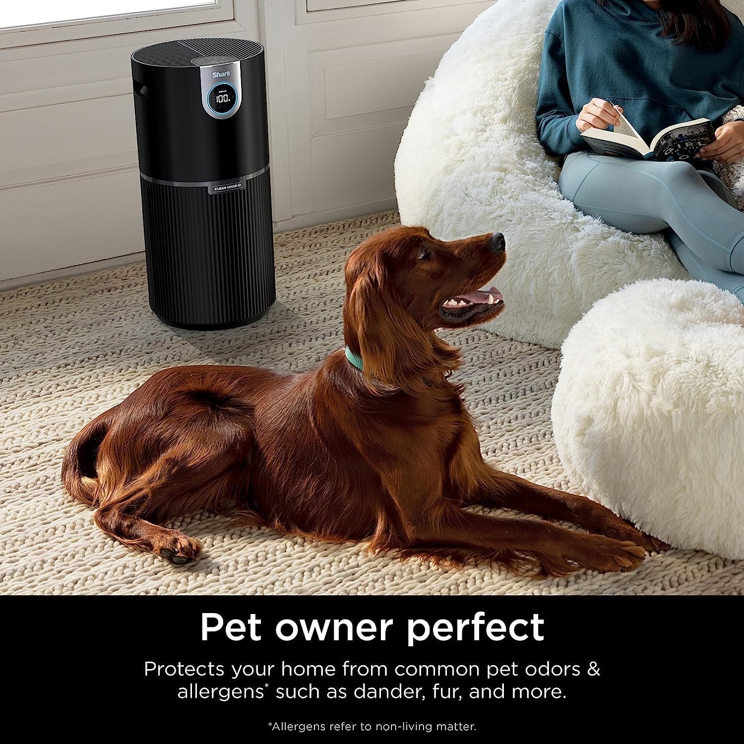 SHARK UA205 Nanoseal HEPA Air Purifier MAX with Clean Sense for Home, Allergies, 1350 Sq Ft, XL Room, Captures 99.98% of Particles, Pollutants, Dust, Smoke, Allergens & Smells - Image 6