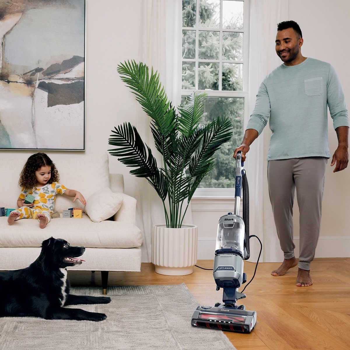 Shark UV900 Pet Performance Plus Lift-Away Upright Vacuum with DuoClean PowerFins HairPro & Odor Neutralizer Technology, Anti-Allergen Complete Seal Technology & HEPA Filter, Navy/Silver - Image 4
