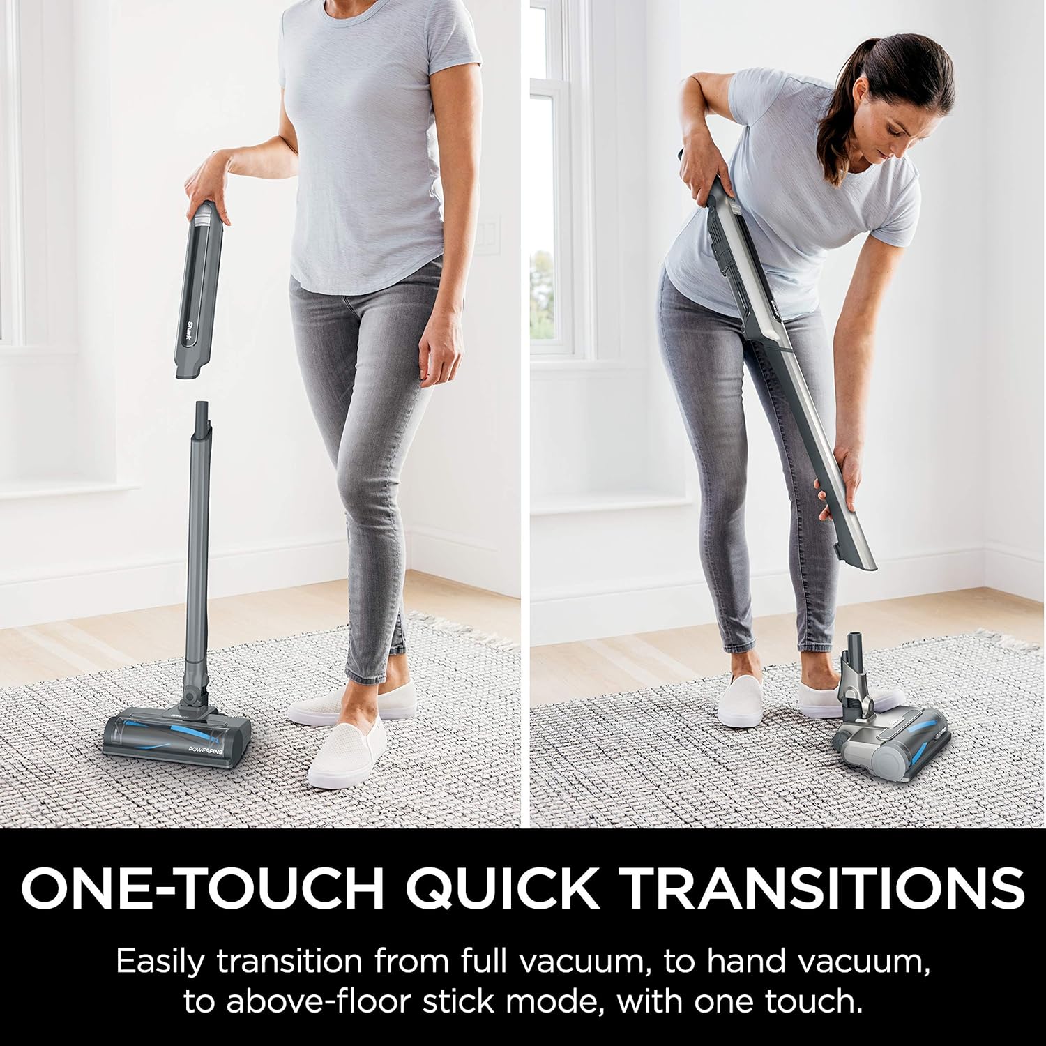 Shark WANDVAC System WS632 Ultra-Lightweight Powerful Cordless Stick Vacuum with Charging Dock, Grey - Image 7