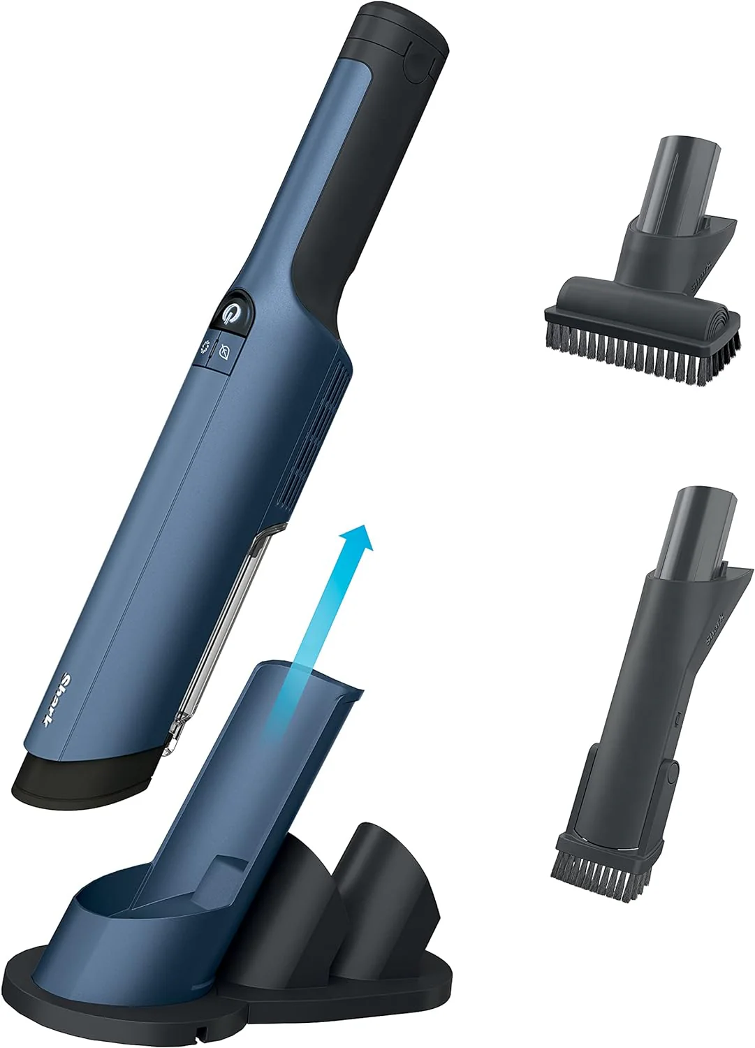 Shark WV401BL Cordless Hand Vacuum WANDVAC, Ultra-Lightweight and Portable with Powerful Suction and Tools for Pets, Designed for Car and Home, Blue - Image 2