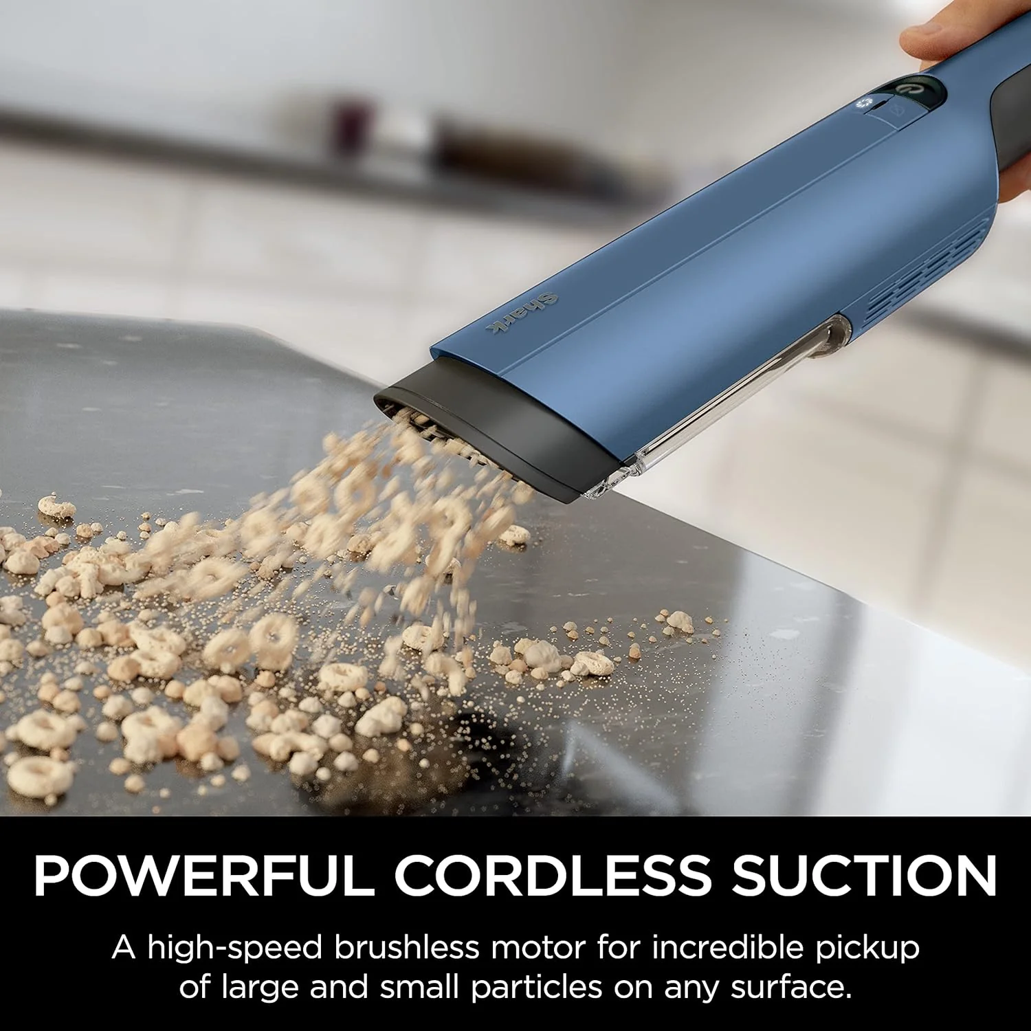 Shark WV401BL Cordless Hand Vacuum WANDVAC, Ultra-Lightweight and Portable with Powerful Suction and Tools for Pets, Designed for Car and Home, Blue - Image 3