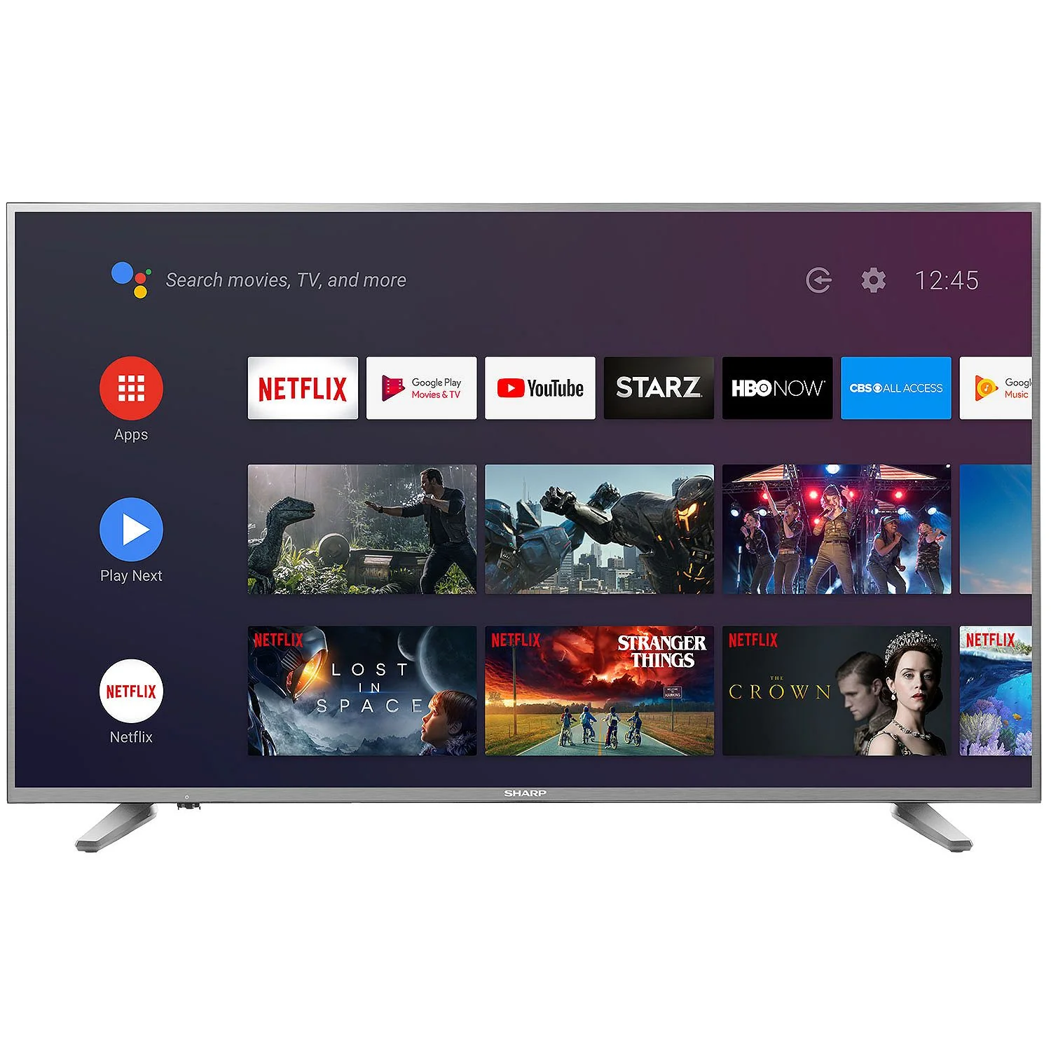 Sharp 58" Class 4K Ultra HD (2160p) HDR Android Smart LED TV with Dolby Vision (LC-58Q620U)