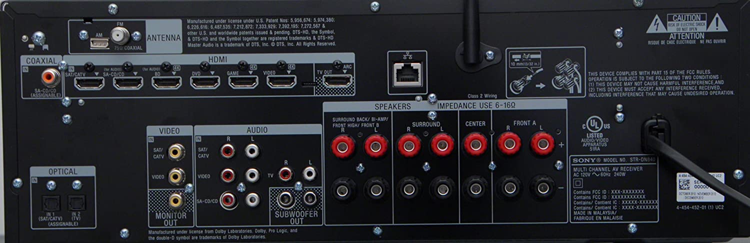 Sony STR-DN840 7.2 Channel 1050-Watt A/V Receiver - Image 6