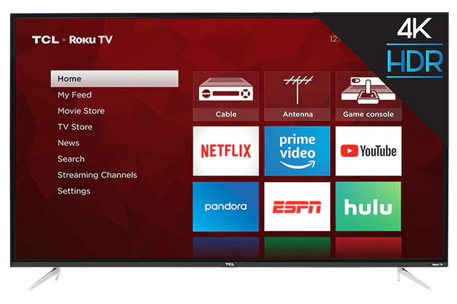 TCL 50" CLASS 4-SERIES 4K UHD HDR ROKU SMART TV (50S423)
