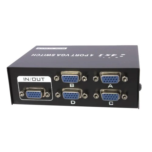 VGA Switch 4 Port SVGA Monitor Sharing Box 4 In 1 Out LCD Selector - Image 4