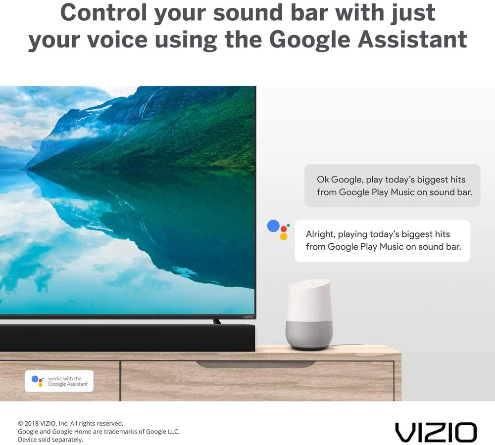 VIZIO SB36514-G6 36" 5.1.4 Premium Home Theater Sound System with Dolby Atmos and Wireless Subwoofer, Black - Image 5